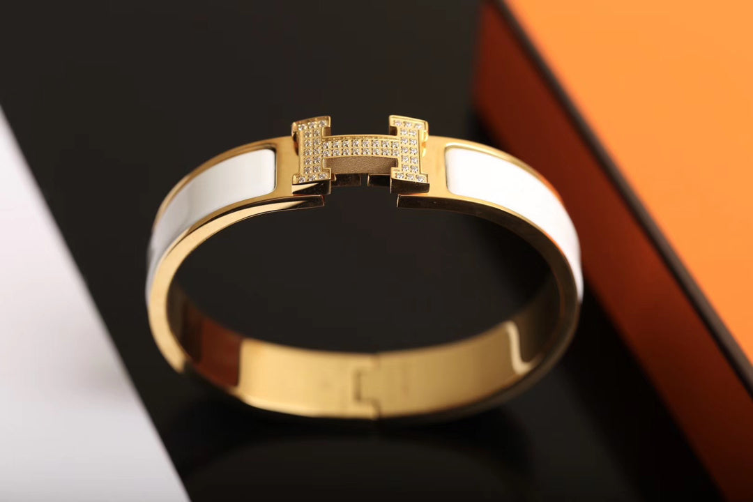 [Resenly Jewelry]Hブレスレット ゴールド ダイヤモンド