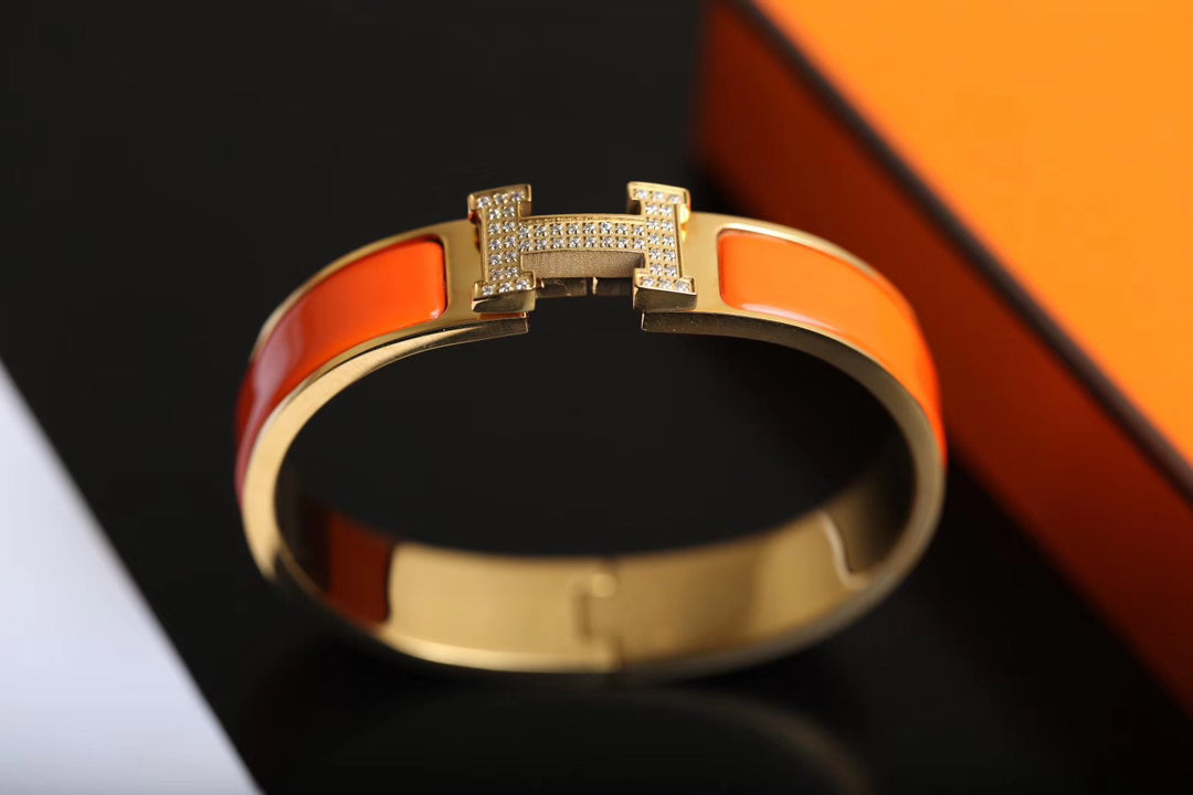 [Resenly Jewelry]Hブレスレット ゴールド ダイヤモンド