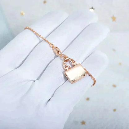 [Resenly Jewelry]AMULETTE PEDANT ROSE GOLD NECKLACE