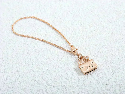 [Resenly Jewelry]AMULETTE PEDANT ROSE GOLD NECKLACE