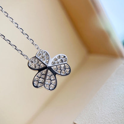 [Resenly Jewelry]クローバーダイヤモンドネックレス シルバー