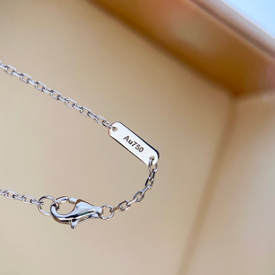 [Resenly Jewelry]クローバーダイヤモンドネックレス シルバー