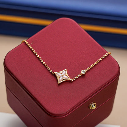 [Resenly Jewelry]STAR 1 DIAMOND PINK GOLD BRACELET