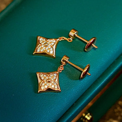 [Resenly Jewelry]STAR DIAMONDS EARRINGS GOLD