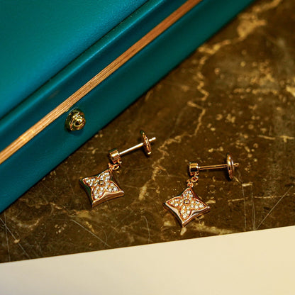[Resenly Jewelry]STAR DIAMONDS EARRINGS GOLD
