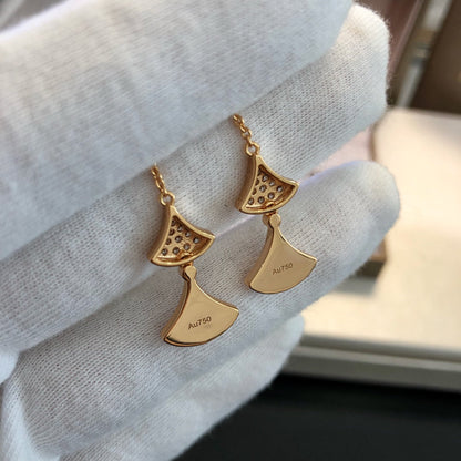 [Resenly Jewelry]ドリーム イヤリング 3モチーフ ダイヤモンド マザーオブパール ピンクゴールド