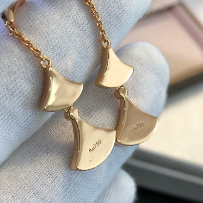[Resenly Jewelry]ドリームピアス 3モチーフ マラカイト マザーオブパール ピンクゴールド