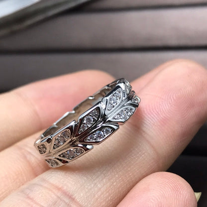 [Resenly Jewelry]OLIVE LEAF RING DIAMONDS