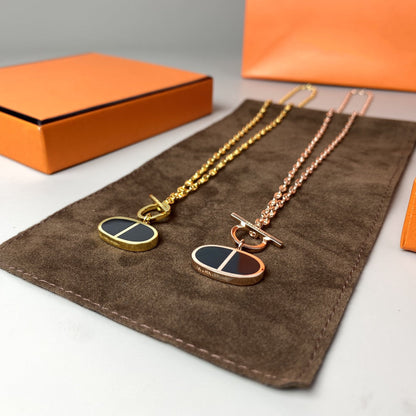 [Resenly Jewelry]シェーヌ・ヴェルソ ブラックセラミック ネックレス