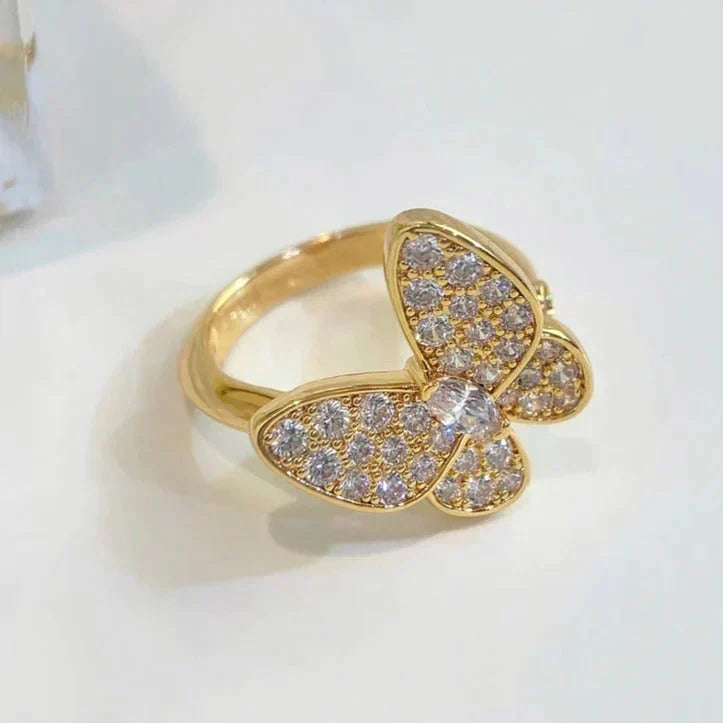 [Resenly Jewelry]バタフライ ダイヤモンドリング