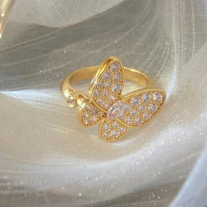 [Resenly Jewelry]バタフライ ダイヤモンドリング
