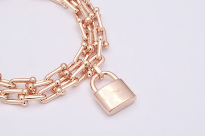 [Resenly Jewelry]HARDWEAR WRAP PINK GOLD BRACELET