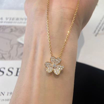[Resenly Jewelry]FLOWER DIAMOND NECKLACE