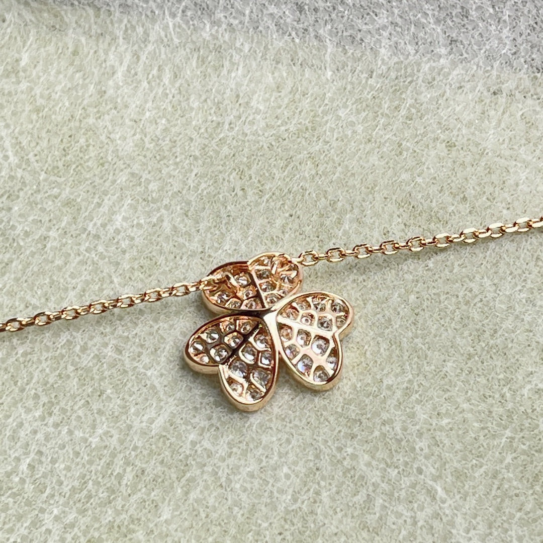 [Resenly Jewelry]FLOWER DIAMOND NECKLACE