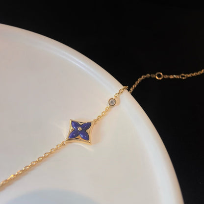 [Resenly Jewelry]カラースター ピンクゴールド ダイヤモンドブレスレット