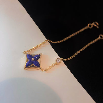 [Resenly Jewelry]カラースター ピンクゴールド ダイヤモンドブレスレット