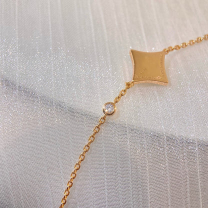 [Resenly Jewelry]カラースター ピンクゴールド ダイヤモンドブレスレット