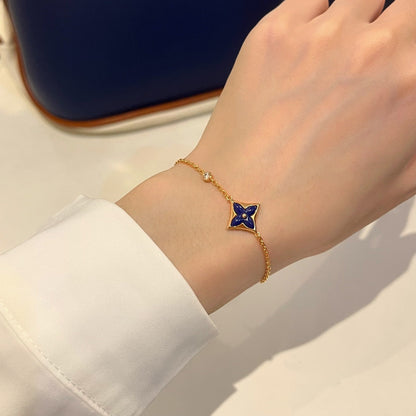 [Resenly Jewelry]カラースター ピンクゴールド ダイヤモンドブレスレット