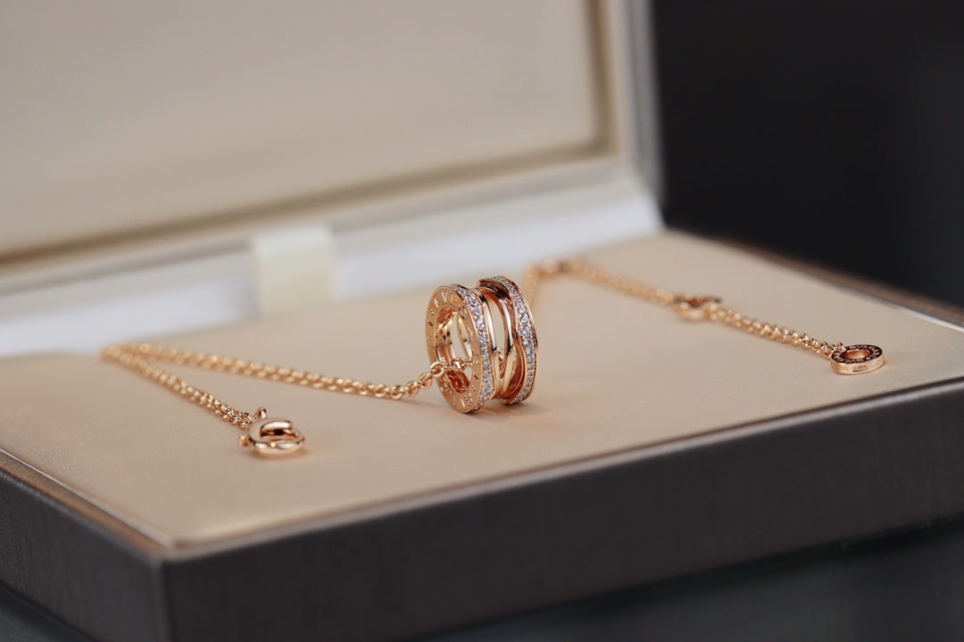 [Resenly Jewelry]ZERO 1 PINK GOLD NECKLACE