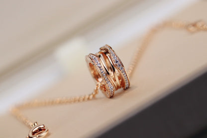 [Resenly Jewelry]ZERO 1 PINK GOLD NECKLACE
