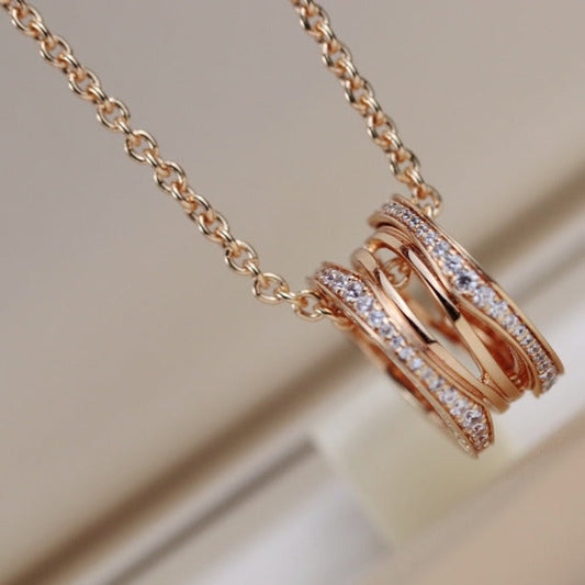 [Resenly Jewelry]ZERO 1 PINK GOLD NECKLACE