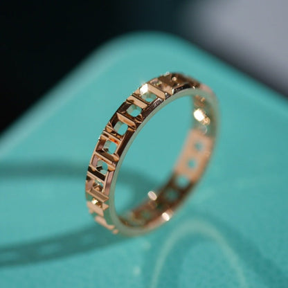 [Resenly Jewelry]T TRUE 3.5MM PINK GOLD RING