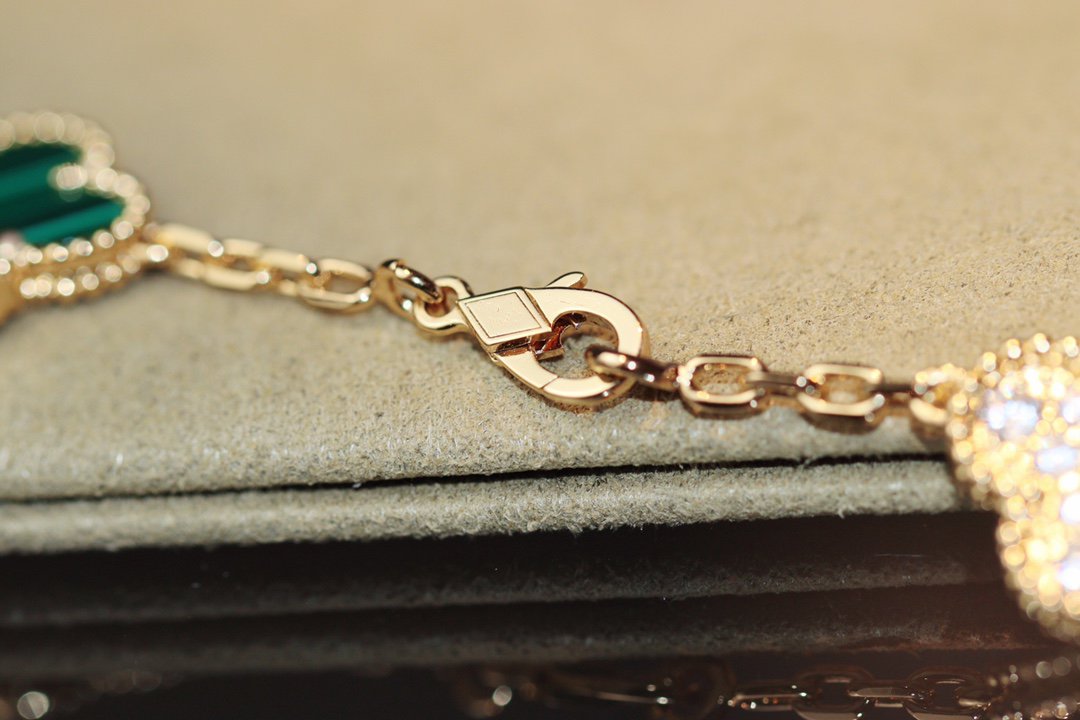 [Resenly Jewelry]クローバー 20モチーフ オニキス ローズゴールド