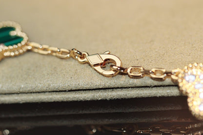 [Resenly Jewelry]クローバー 20モチーフ オニキス ローズゴールド