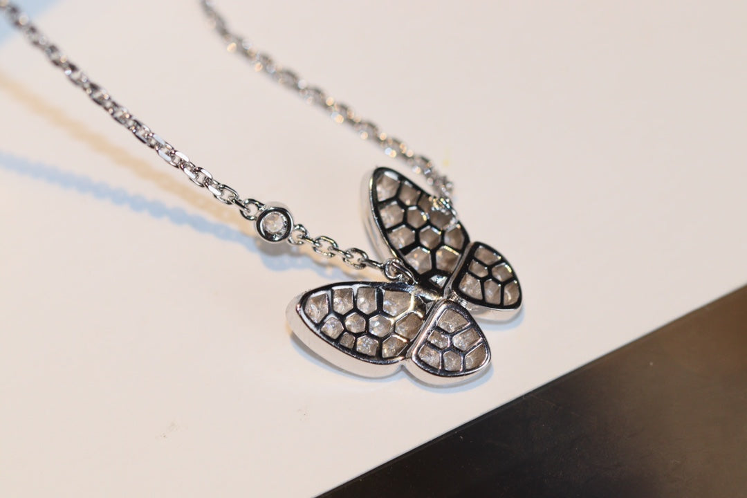 [Resenly Jewelry]バタフライ ダイヤモンド ネックレス