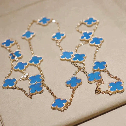 [Resenly Jewelry] クローバー 20モチーフ ターコイズ ゴールド