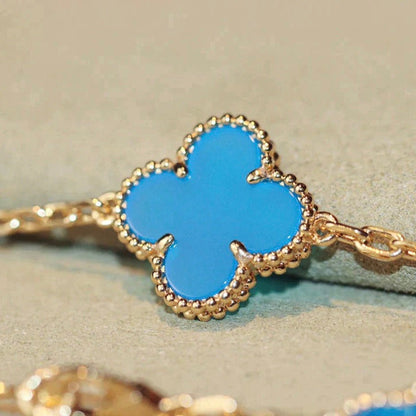 [Resenly Jewelry] クローバー 20モチーフ ターコイズ ゴールド