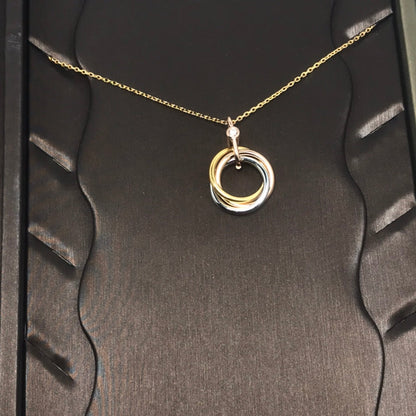 [Resenly Jewelry]TRINITY  NECKLACE 1 DIAMOND