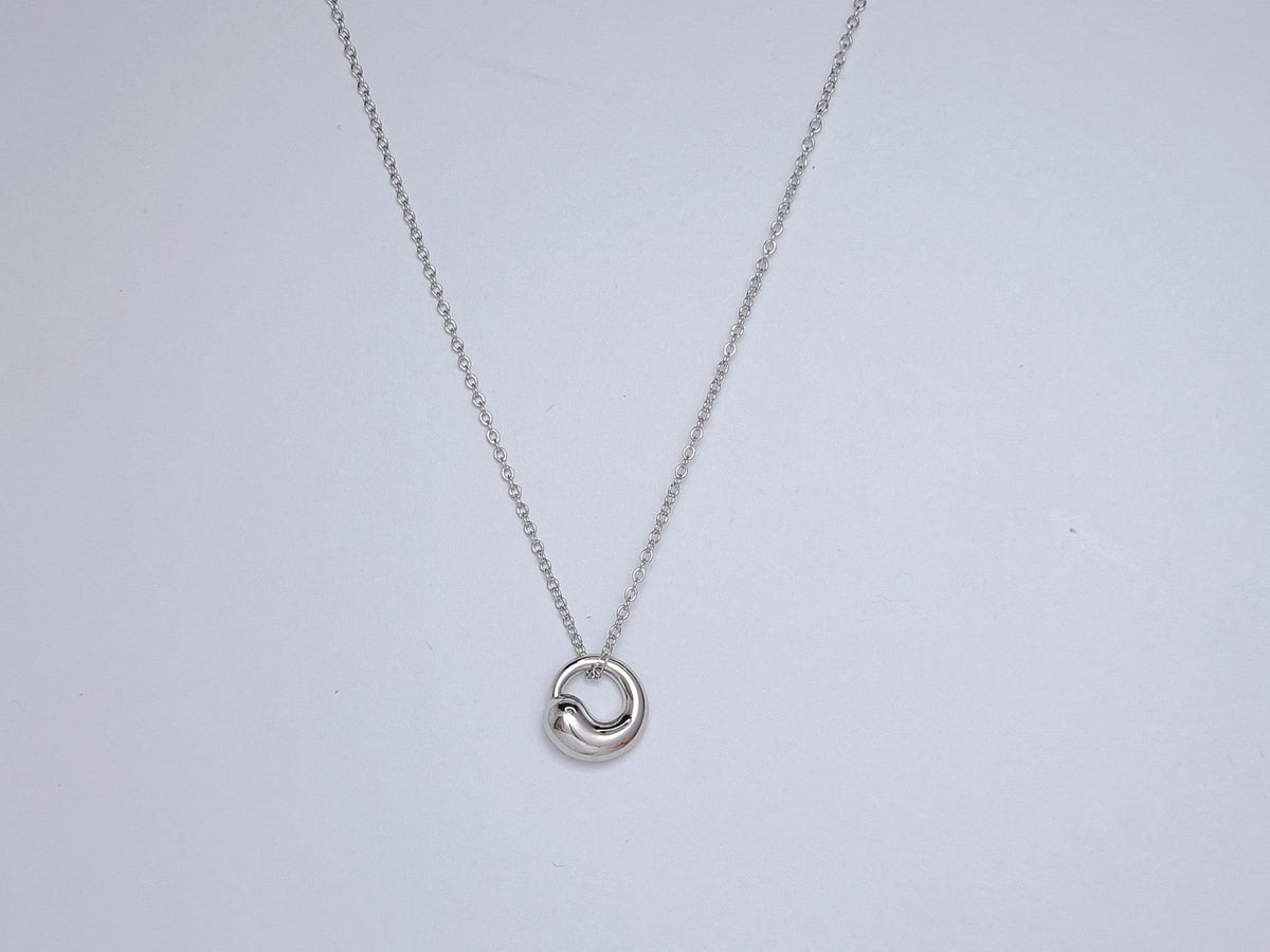 [Resenly Jewelry]SNAIL PEDANT SILVER NECKLACE
