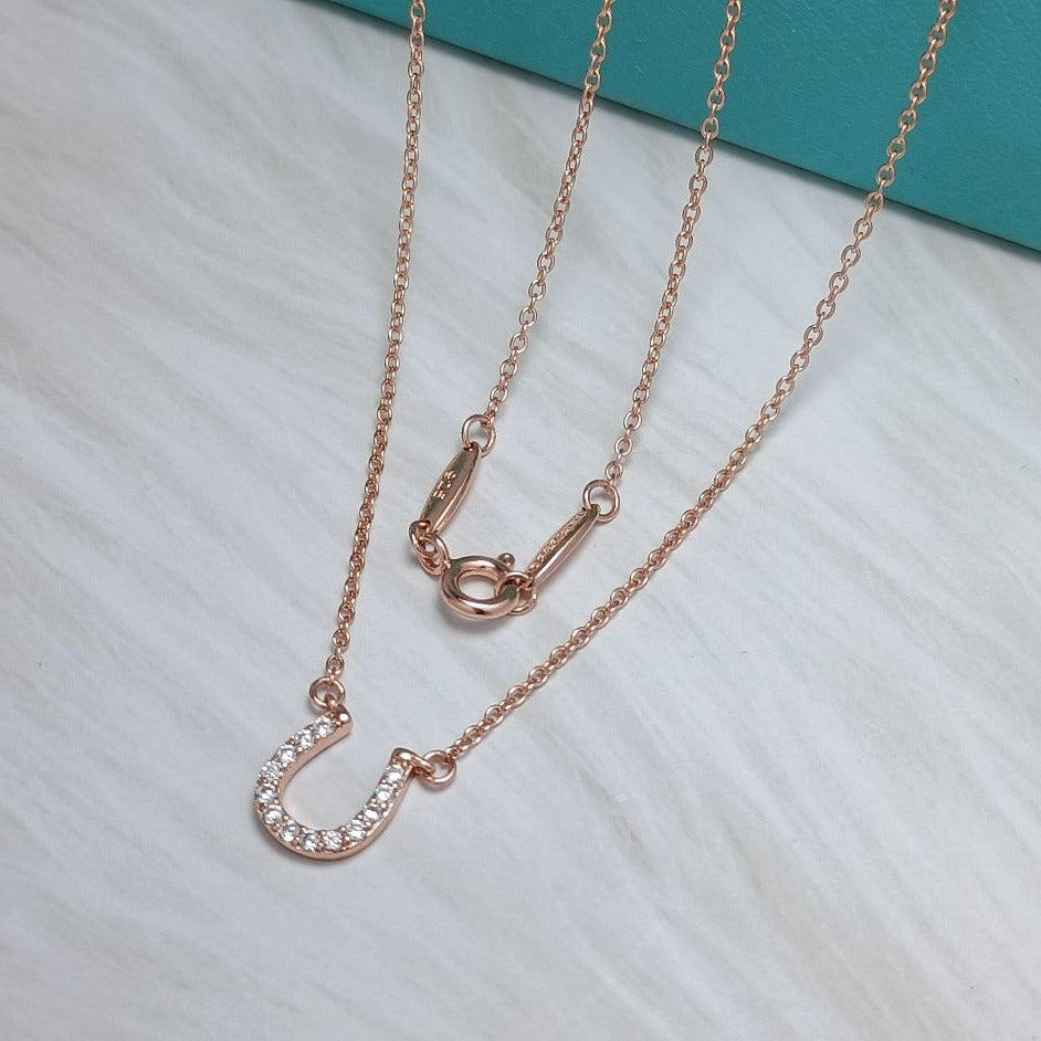 [Resenly Jewelry]U DIAMONDS PEDANT NECKLACE