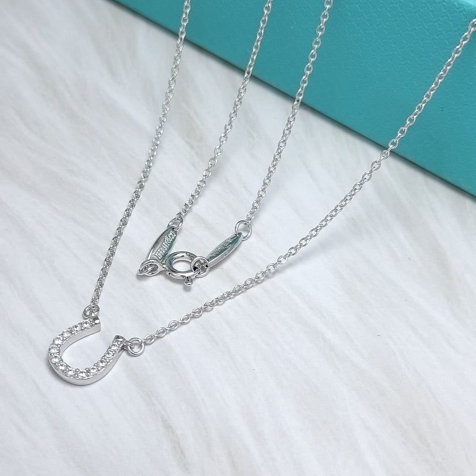 [Resenly Jewelry]U DIAMONDS PEDANT NECKLACE