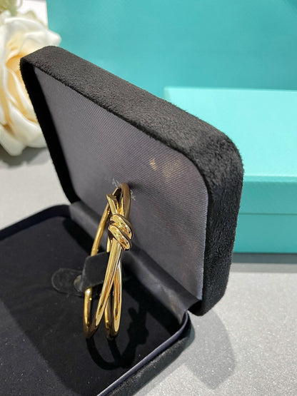 [Resenly Jewelry]KNOT DOUBLE ROW GOLD BRACELET