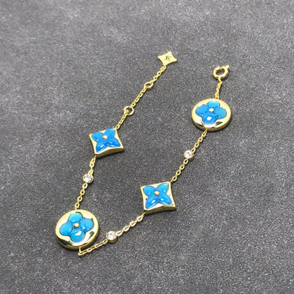 [Resenly Jewelry]STAR AND SUN TURQUOISE 4 MOTIFS 3 DIAMONDS