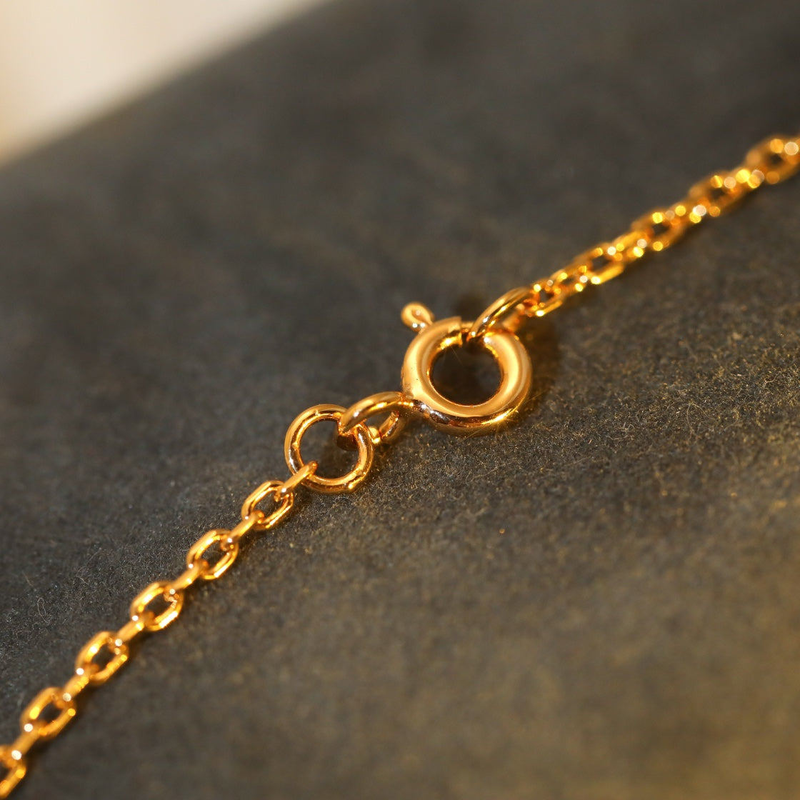 [Resenly Jewelry]SUN PEDANT PINK GOLD 1 DIAMOND NECKLACE
