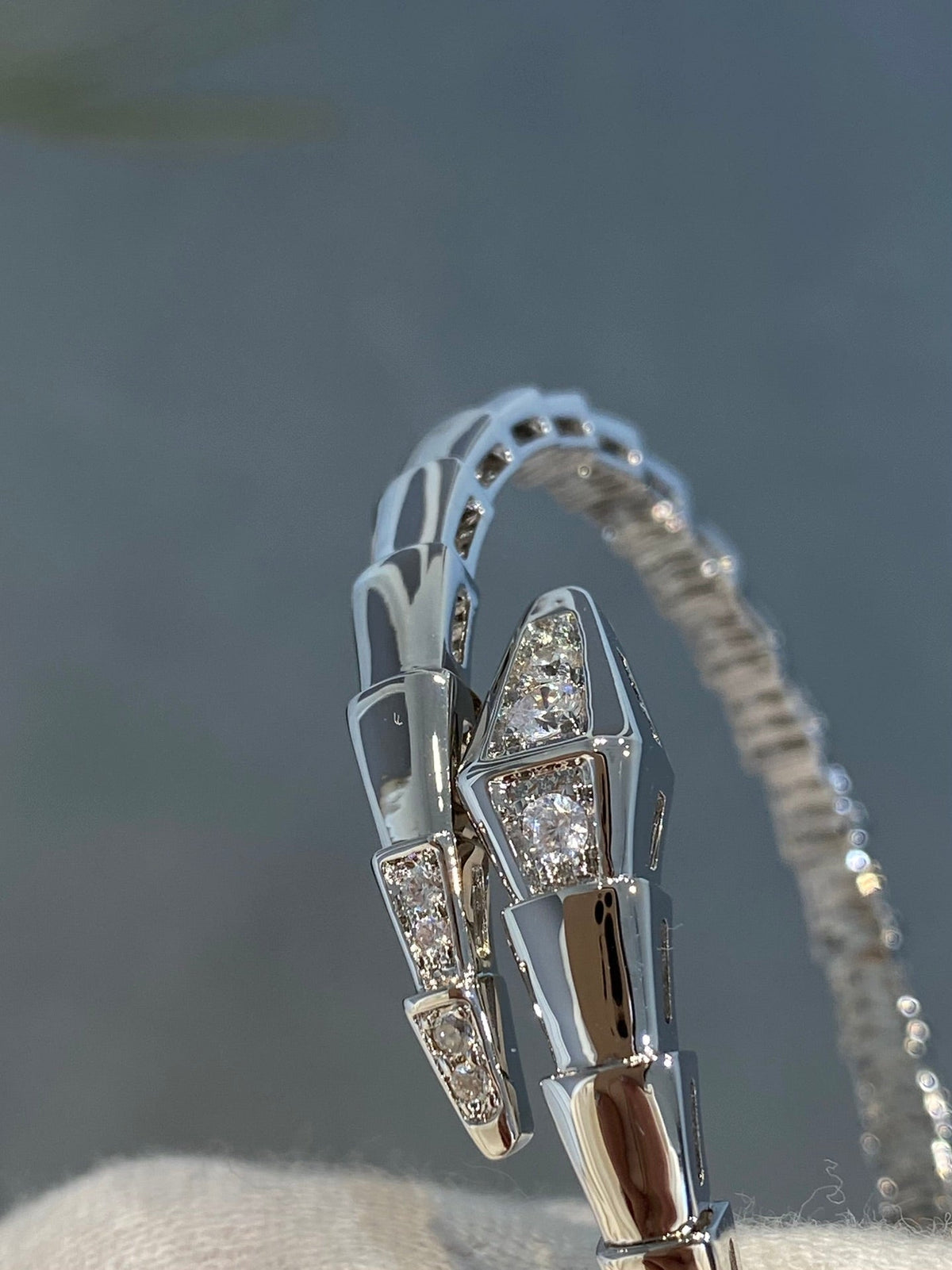 [Resenly Jewelry]SERPENTI BRACELET DIAMONDS SILVER