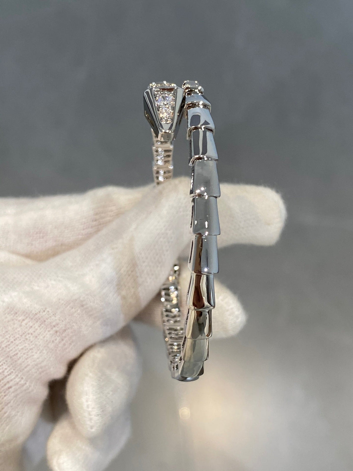[Resenly Jewelry]SERPENTI BRACELET DIAMONDS SILVER