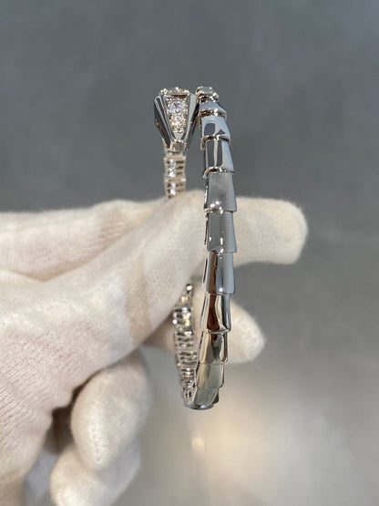 [Resenly Jewelry]SERPENTI BRACELET DIAMONDS SILVER