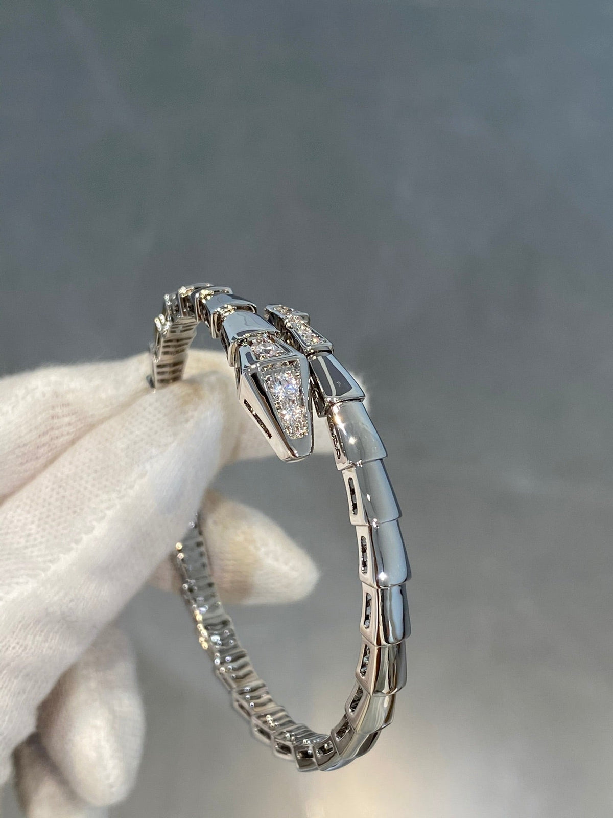 [Resenly Jewelry]SERPENTI BRACELET DIAMONDS SILVER