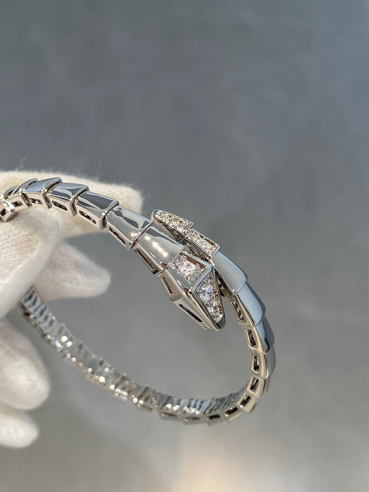 [Resenly Jewelry]SERPENTI BRACELET DIAMONDS SILVER