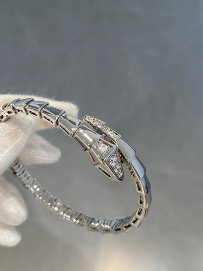 [Resenly Jewelry]SERPENTI BRACELET DIAMONDS SILVER