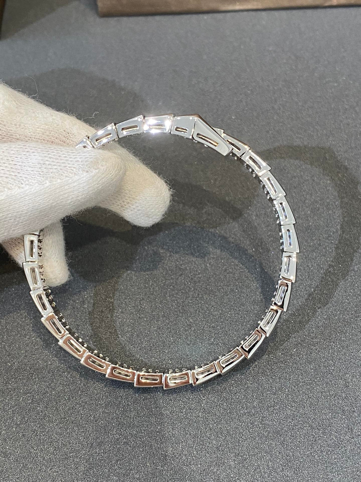 [Resenly Jewelry]SERPENTI BRACELET DIAMONDS SILVER