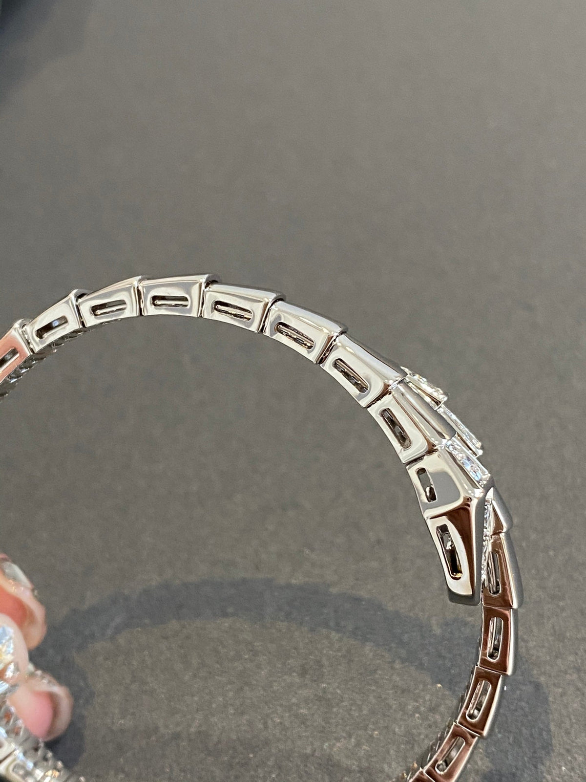 [Resenly Jewelry]SERPENTI BRACELET DIAMONDS SILVER