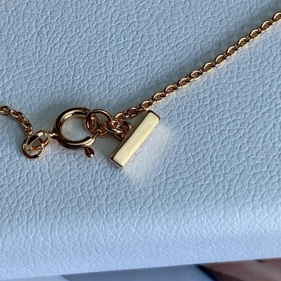[Resenly Jewelry]T ダイヤモンド サークル ペンダント ネックレス