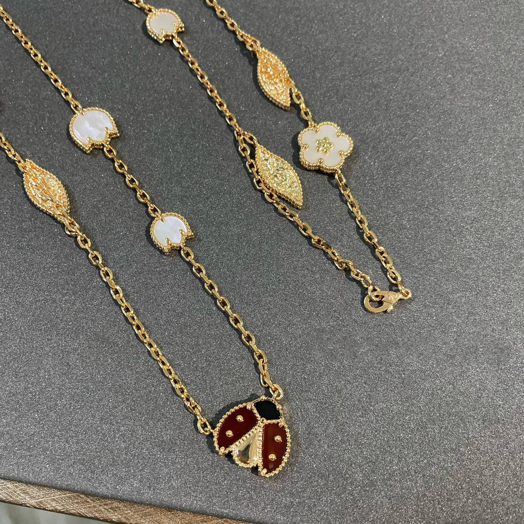 [Resenly Jewelry]LUCKY SPRING 15 MOTIFS GOLD NECKLACE