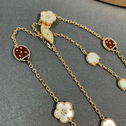 [Resenly Jewelry]LUCKY SPRING 15 MOTIFS GOLD NECKLACE