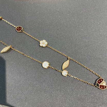 [Resenly Jewelry]LUCKY SPRING 15 MOTIFS GOLD NECKLACE